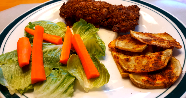 LOW CARB OVEN FRIED CHICKEN