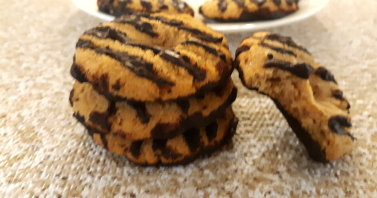 Keto Coconut Flour Fudge Stripe Cookies