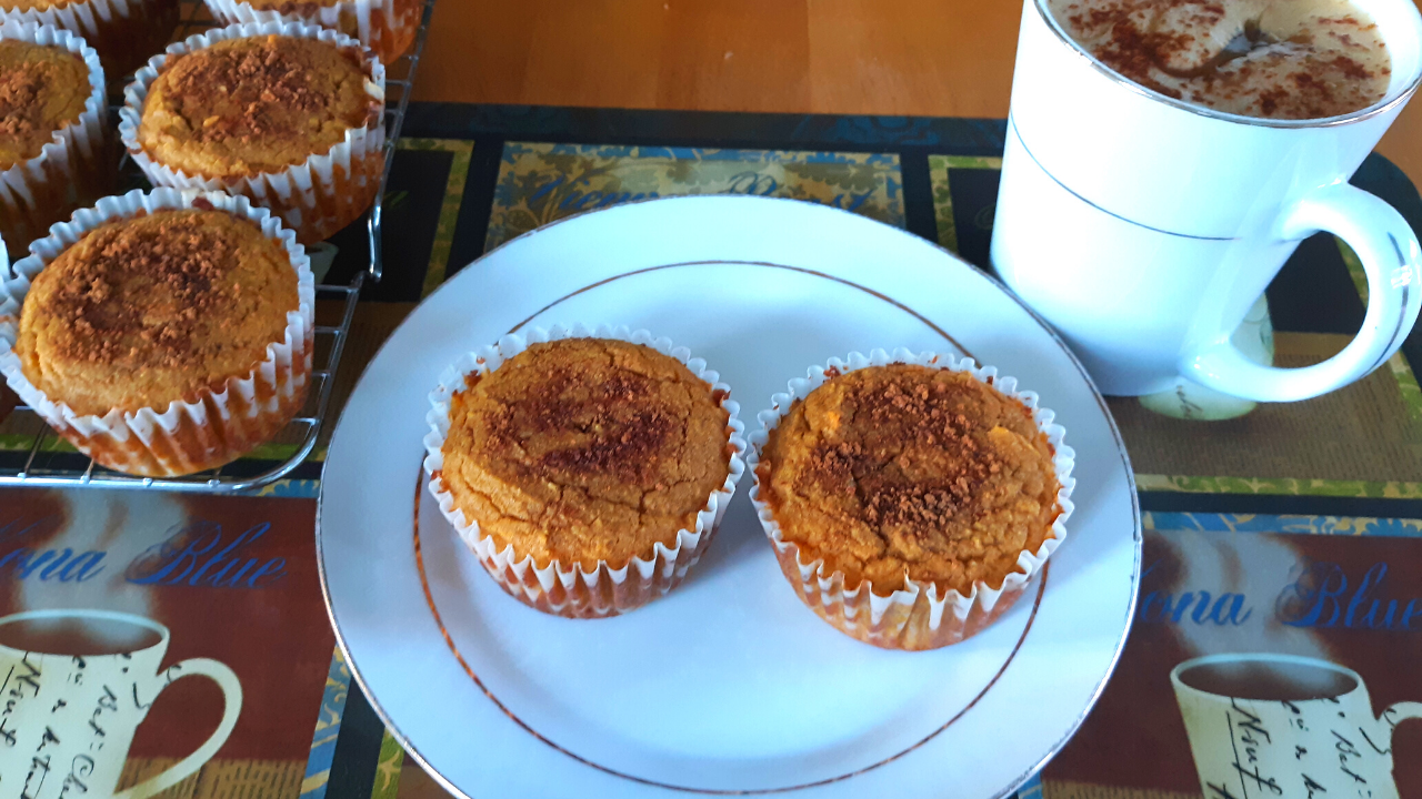 Keto Coconut Flour Pumpkin Spice Muffins
