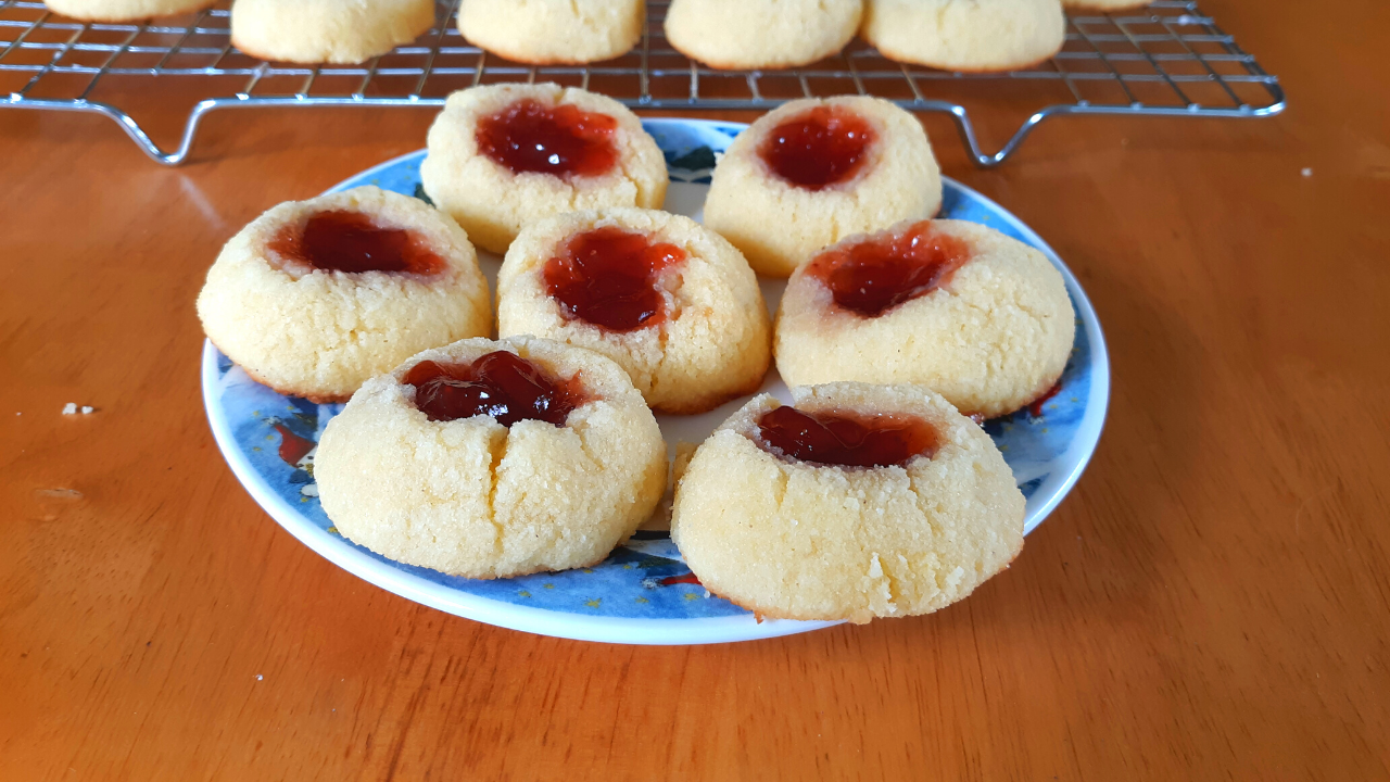 Easy Keto Thumbprint Cookies With Dairy Free Option