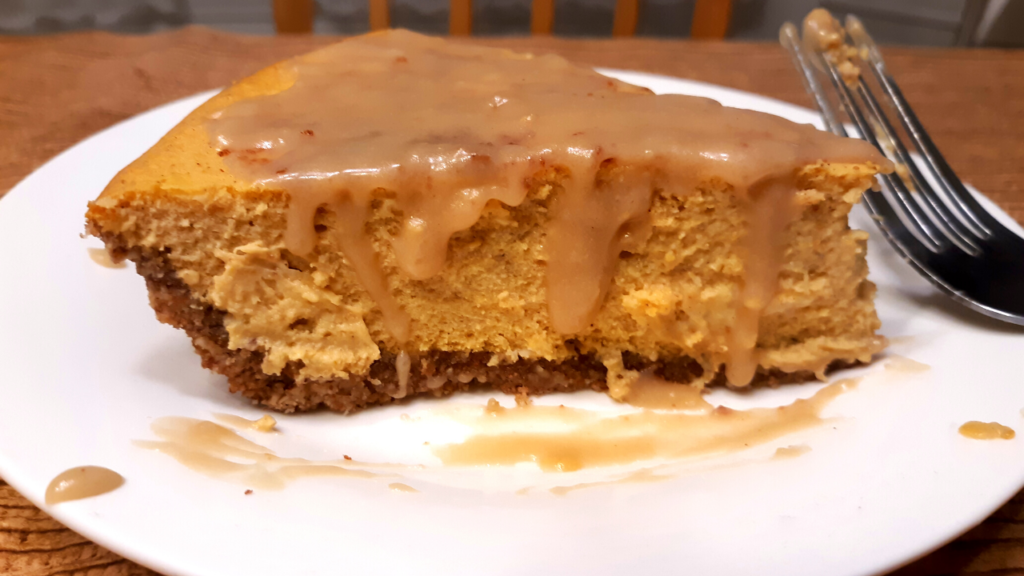 Keto Pumpkin Spice Cheesecake - Janet's delicious low carb kitchen