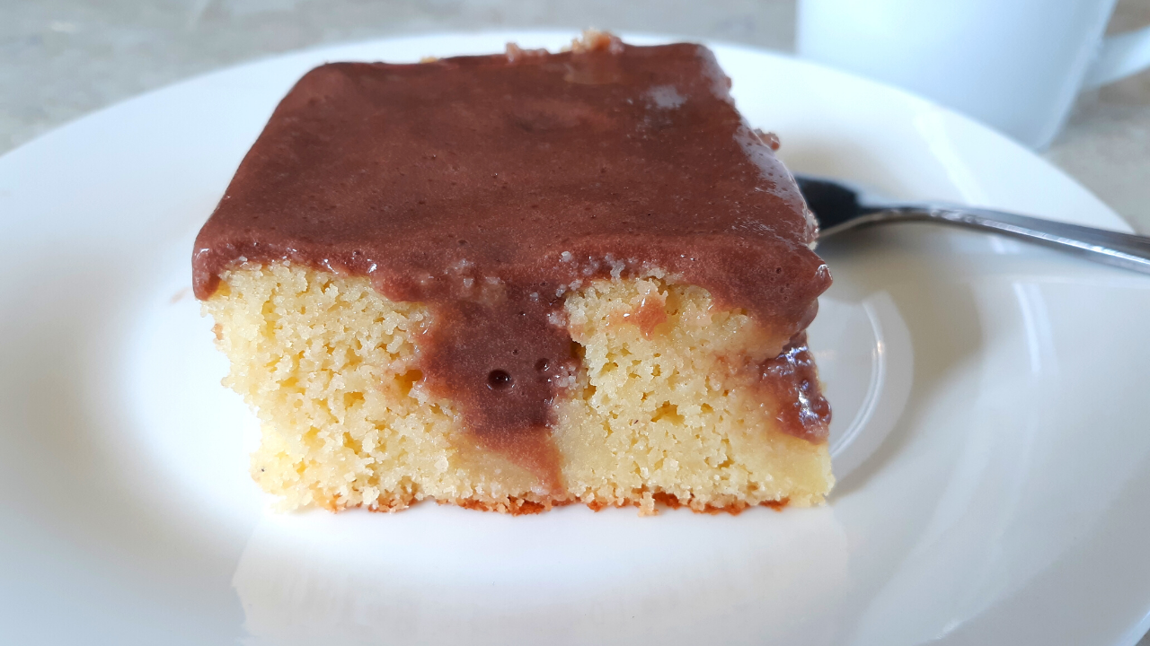 Simple Keto Pudding Poke Cake (Gluten Free, Nut Free)