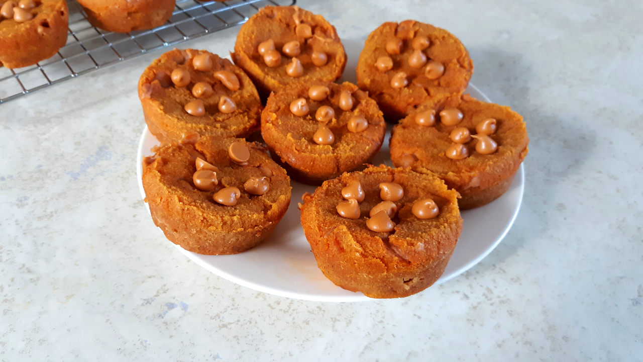 Keto Butterscotch Pumpkin Muffins