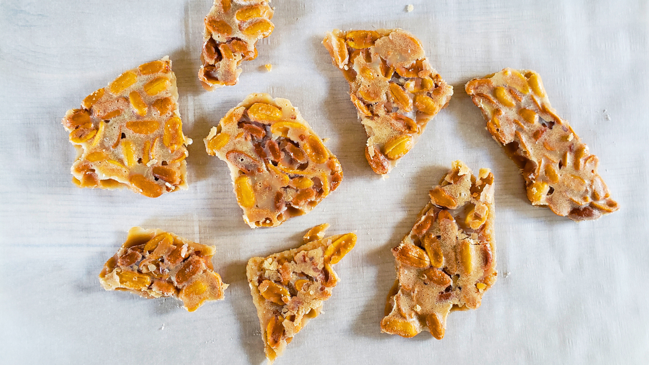 The Easiest Keto Peanut Brittle with Nut Free Options