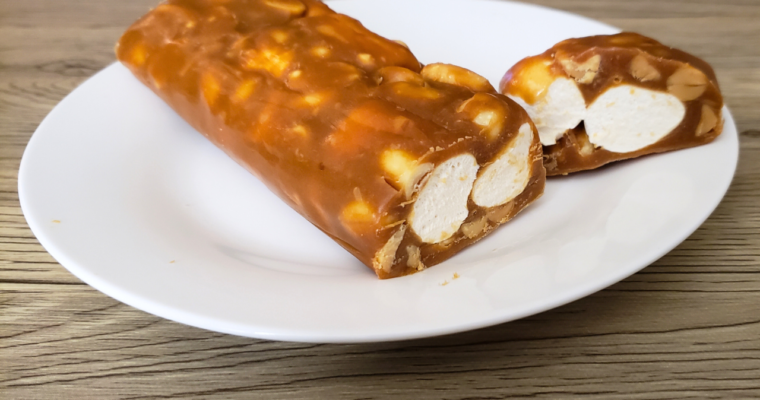 Easy Keto Caramel Marshmallow Roll with Nut Free Options
