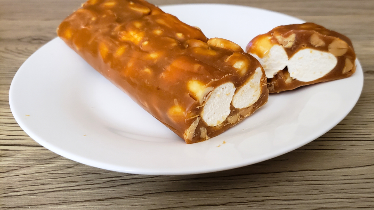 Easy Keto Caramel Marshmallow Roll with Nut Free Options