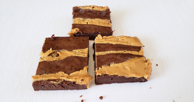 3 Ingredient “Reese’s” Style Brownies with Nut Free Options