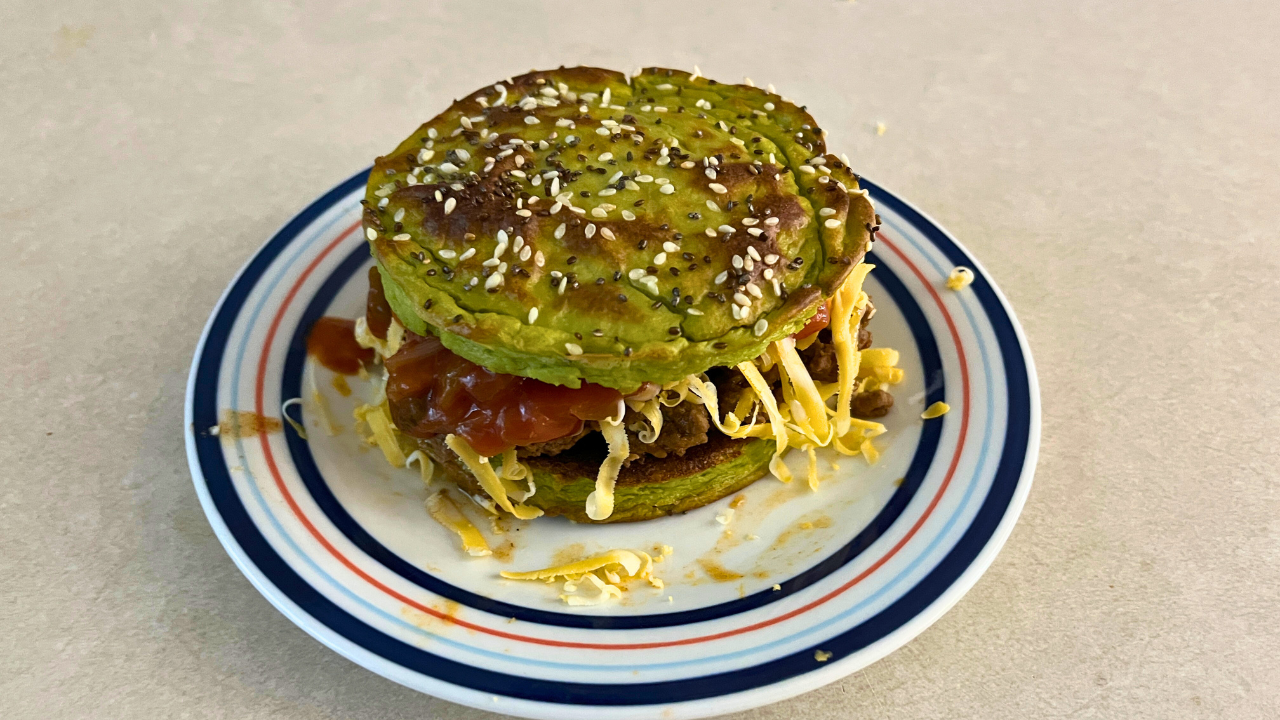 3 Ingredient Keto High Protein Avocado Bread