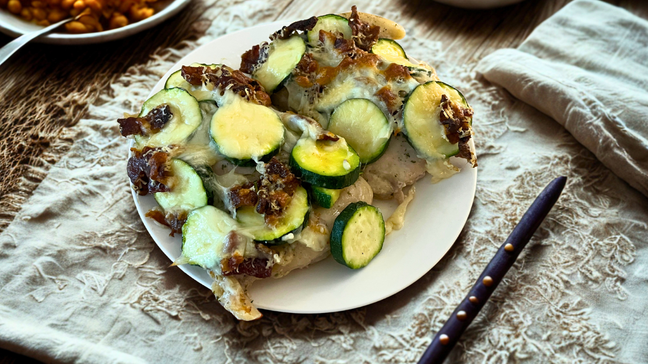 20 Minute Keto Chicken Bacon Ranch Bake