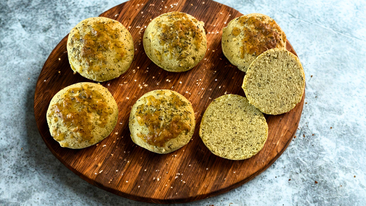 Quick Keto Italian Hamburger or Sandwich Buns