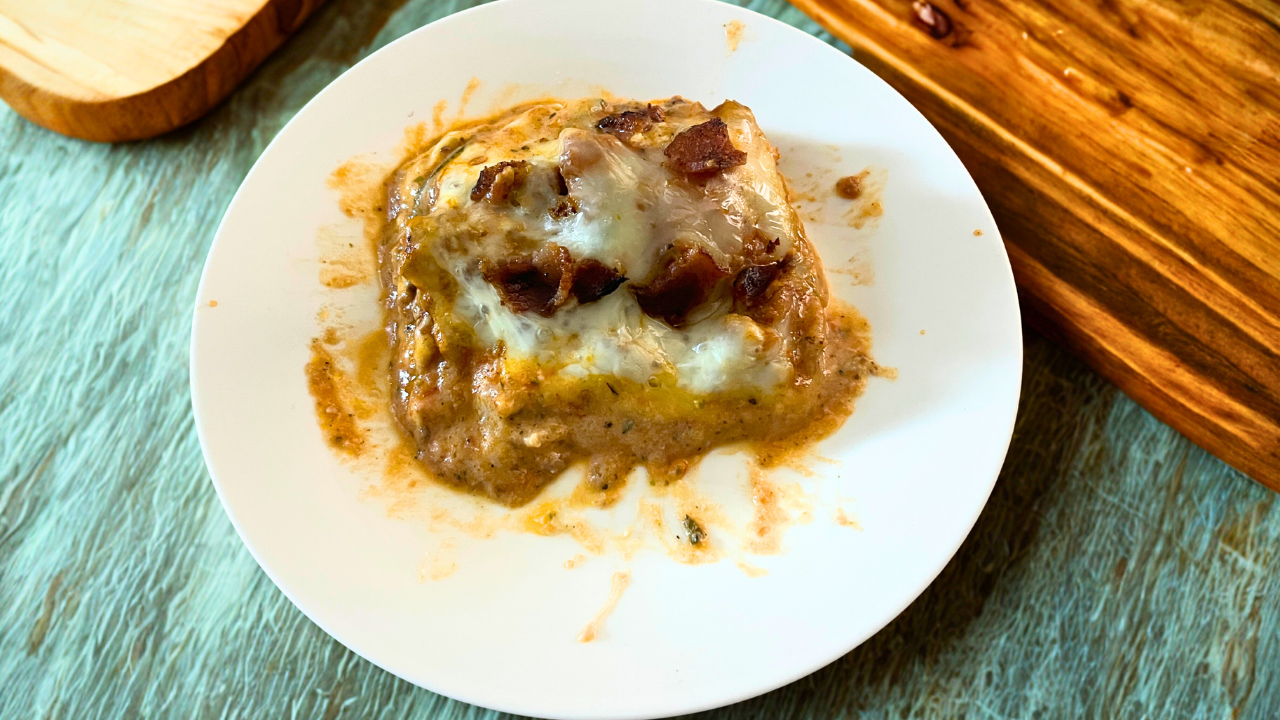 Keto Bacon Cheeseburger Lasagna
