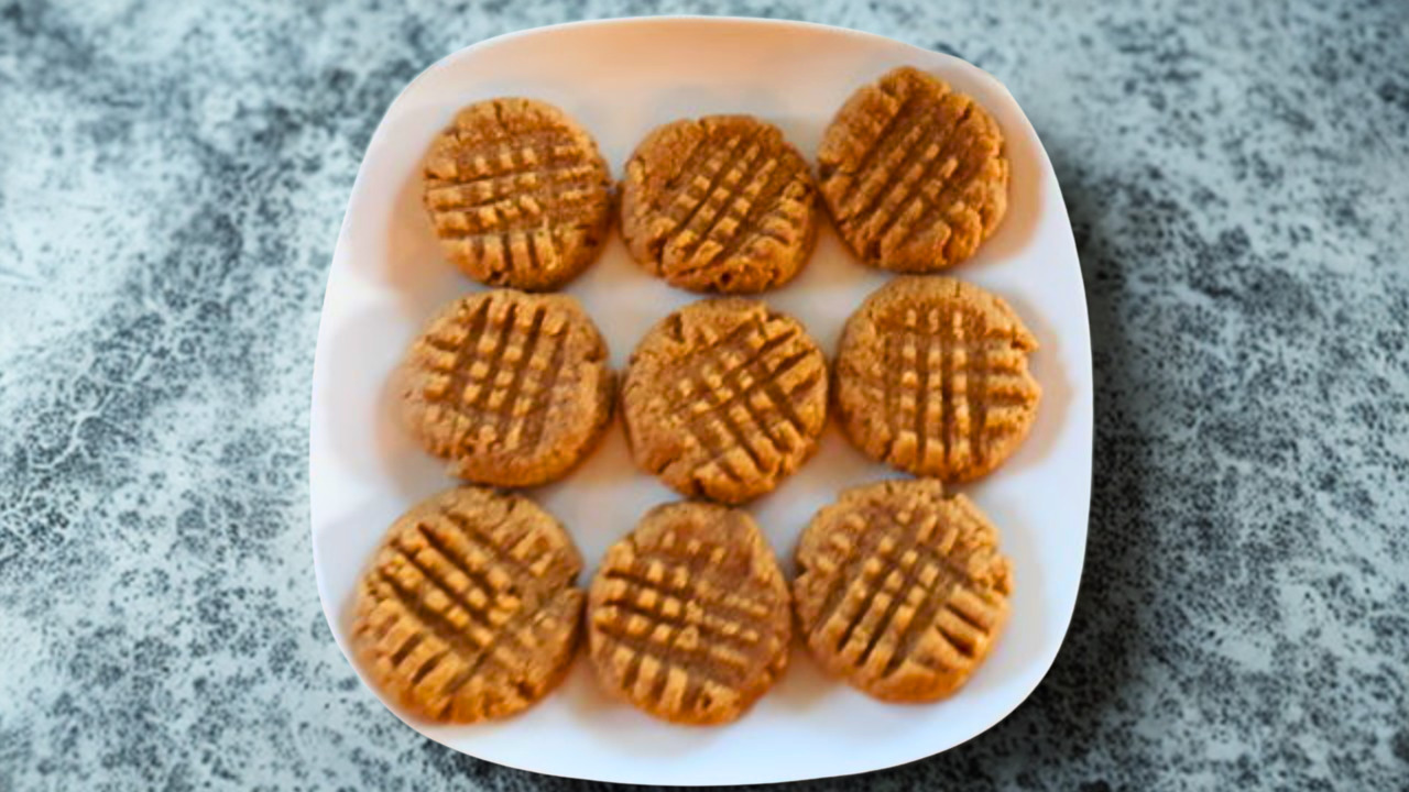 3 Ingredient Peanut or Seed Butter Cookies